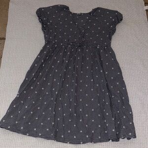 Gently Loved Embroidered Gingham Faux-Wrap Tie-Waist Midi Dress by Madewell